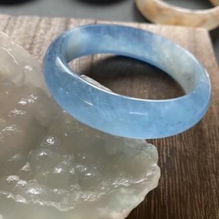 墨兒-海藍寶手鐲54.5圈口 海水藍寶石