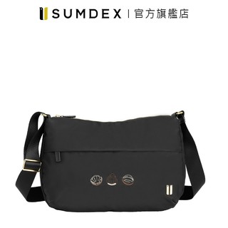 Sumdex｜中型流線側肩包(真果版) NOD-703BK-HN 黑色 官方旗艦店