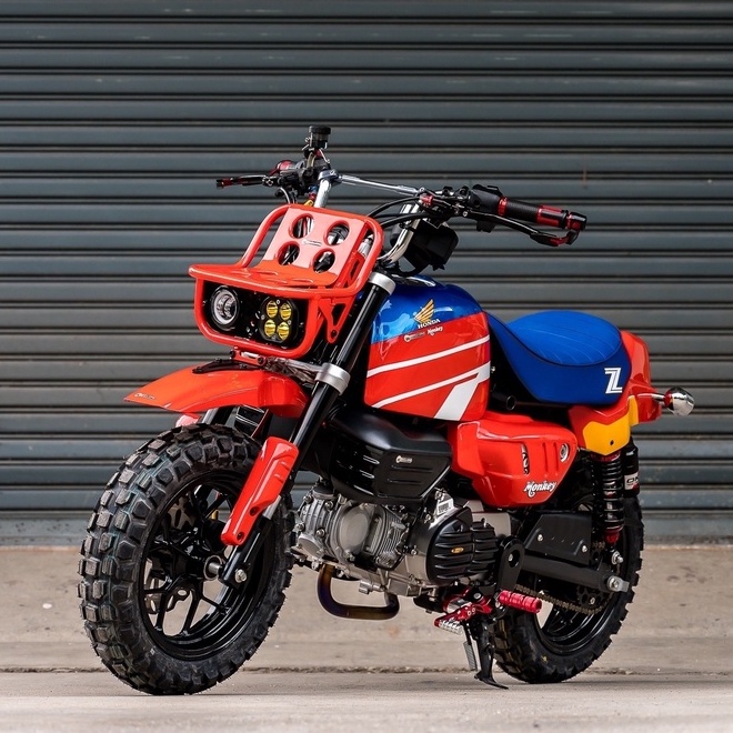 Morin モーリン 22 Body Red Cooling Honda Kit Monkey125 Oil Pole Red Sieve Gold 初売り Oil