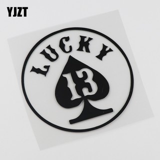 【現貨】_ 創意個性汽車貼紙 LUCKY 13幸運 車身貼紙 HY3108