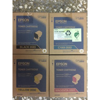 [台灣耗材]EPSON AL-C3900/CX37DNF 全新原廠黑色碳粉匣 S050593 050593