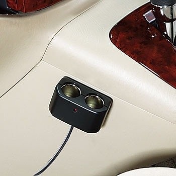 日本原裝 NAPOLEX 電源指示燈 二孔點菸器擴充 FIZZ-891 一分兩孔 1分2孔 點菸器擴充