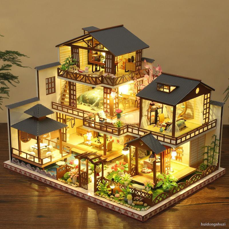 特價 Diy小屋森之庭日式和風大型別墅房子手工拼裝模型玩具生日禮物女 蝦皮購物