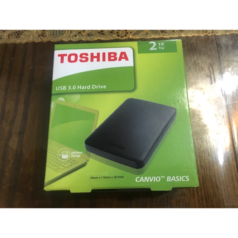 Toshiba 黑靚潮II 2TB USB3.0 2.5吋行動硬碟