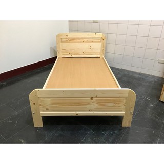 香榭二手傢俱*全新精品 松木實木3.5尺單人床架-床組-單人加大床-床底-床箱-排骨床架-二手傢俱-二手貨-寢具-實木床