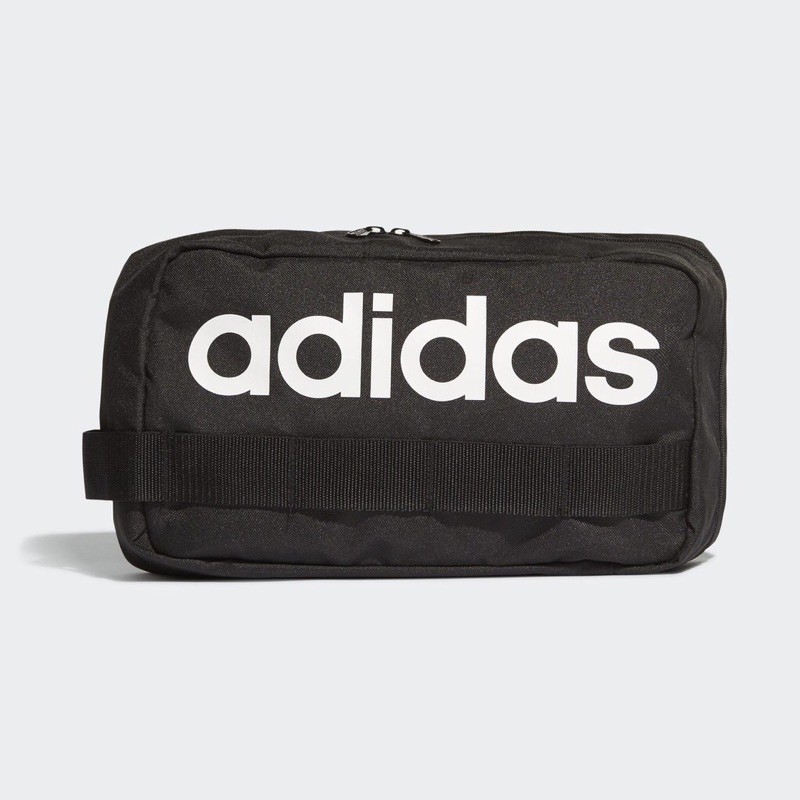 adidas 斜背包 Linear Core Cross Body 黑 白 男女款 側背包 DT4823