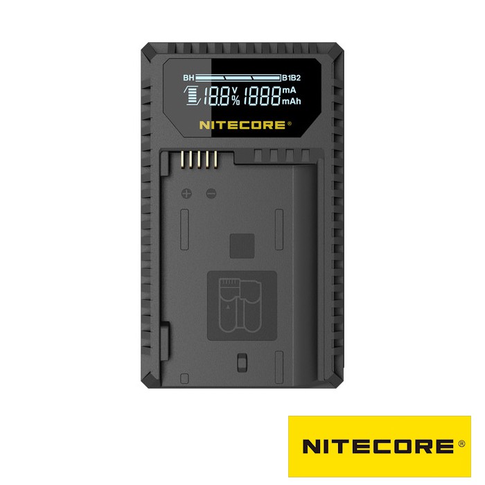 NITECORE UNK1 液晶顯示 USB 雙槽充電器 For Nikon EN-EL14/15 公司貨