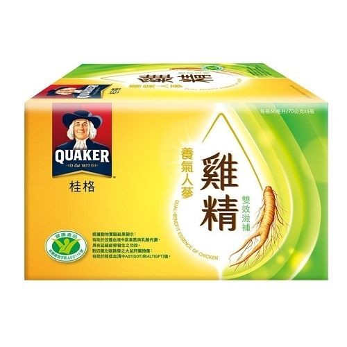 桂格養氣人蔘雞精雙效滋補68ml*6