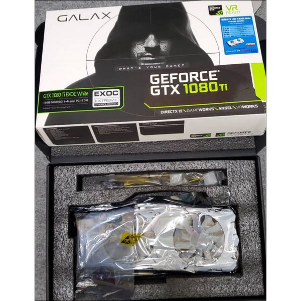 GALAX GTX1080Ti EXOC 白色 11GB 剛過保，只接受面交物下標