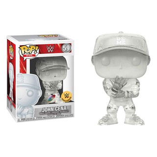 ☆阿Su倉庫☆WWE摔角 John Cena Invisible Funko Pop 江西南Q版大頭娃娃公仔 透明限定版