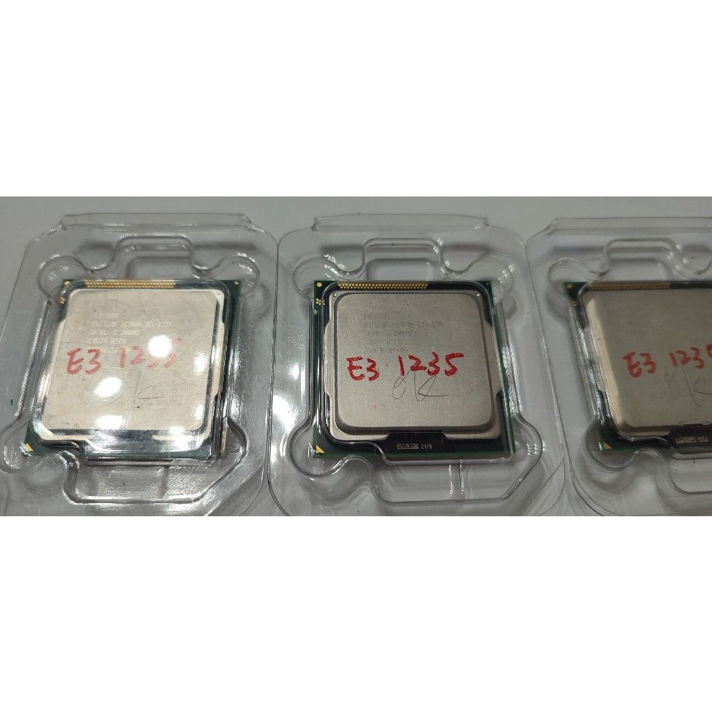 INTEL E3 1235 CPU 1155 4C8T 效能接近I7-2600  有內顯