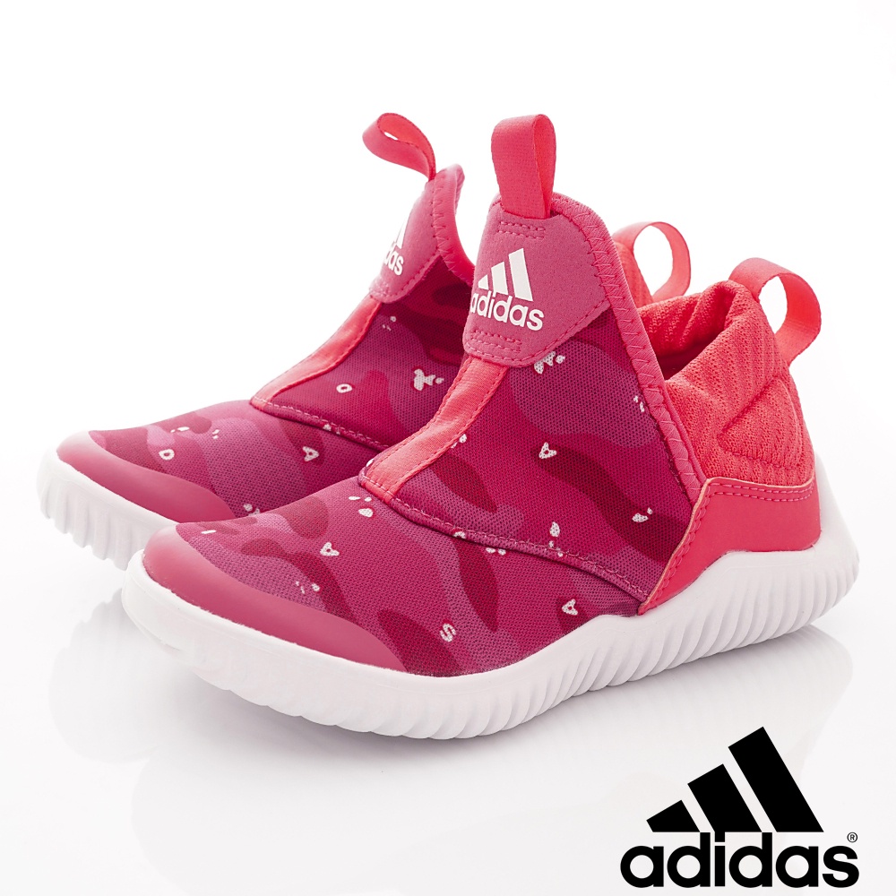 adidas&gt;&lt;愛迪達襪套輕量透氣運動鞋9325粉(中小童段)16.5cm(零碼)