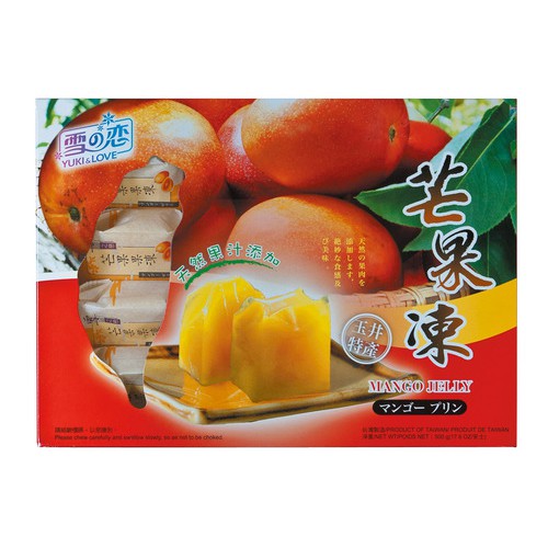 【野味食品】雪之戀 芒果凍(奶素,三叔公水果凍,芒果果凍,500g/盒,10入,桃園實體店面出貨)