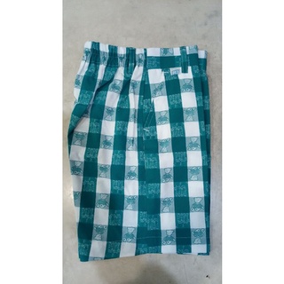 藍綠色格紋小熊短褲（另有加大尺碼）/休閒褲/親子裝/花童褲/西裝褲 台灣製造