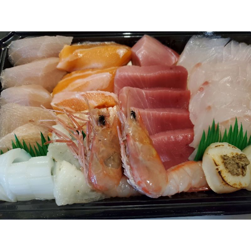 綜合生魚片＆鮭魚生魚片