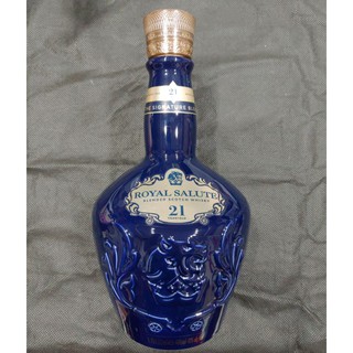 ＊June's特賣會＊【二手】皇家禮炮21年威士忌 單售收藏用、擺飾用 酒瓶（原味未清洗）