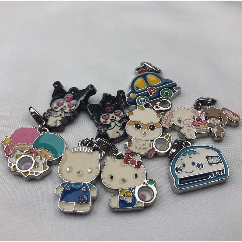 Sanrio 日本 三麗鷗 水晶 裝飾 吊飾 鑰匙圈 飾品 Hello Kitty KIKI &amp; LALA 雙子星