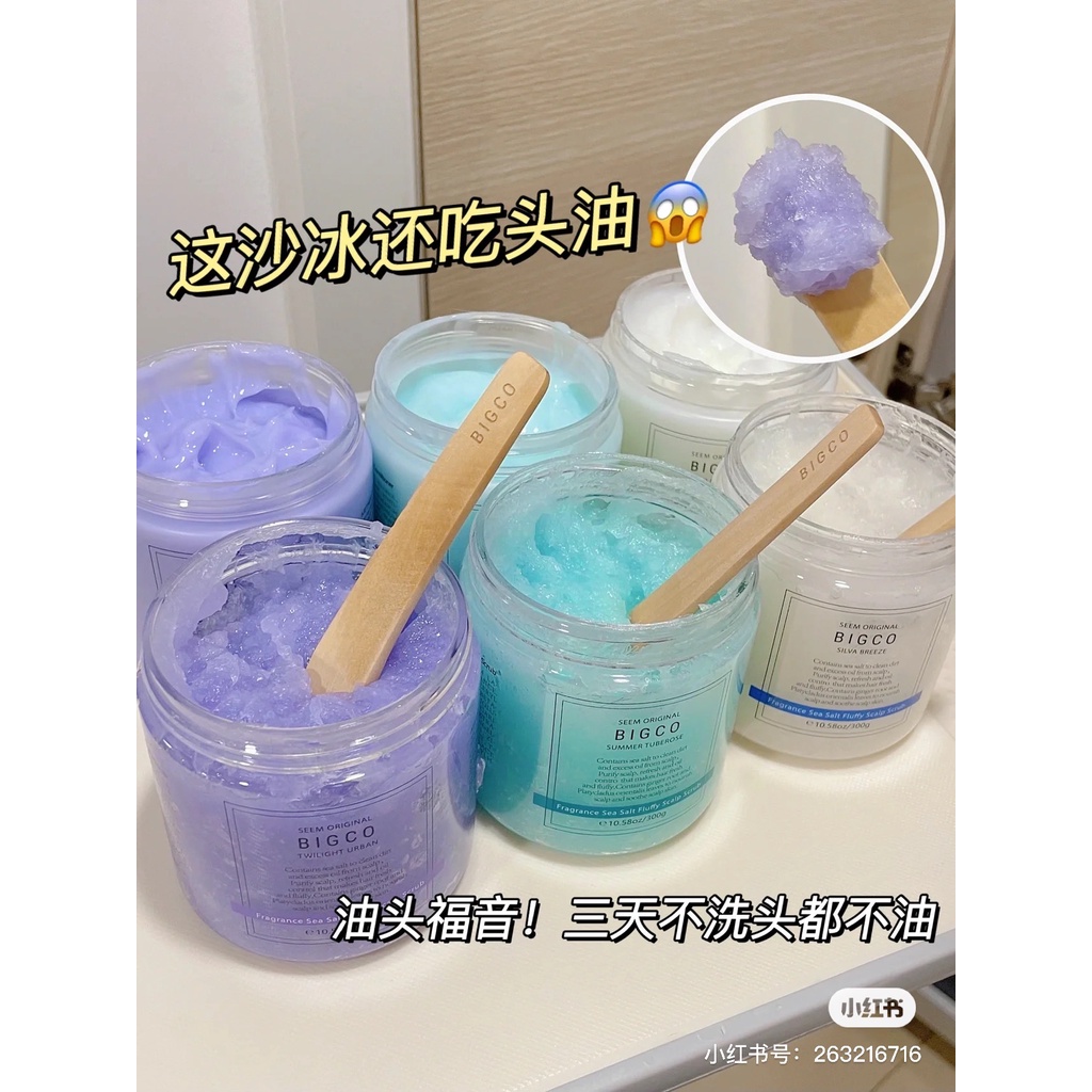 BnB 👻BIGCO海鹽洗髮膏 頭皮磨砂膏300g