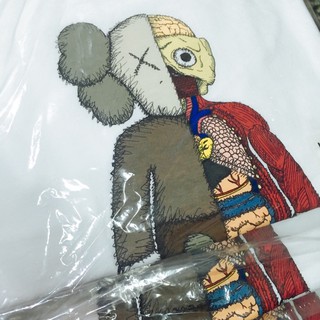 KAWS Uniqlo UT 2019 summer 半剖面COMPANION 白色Tee size: L