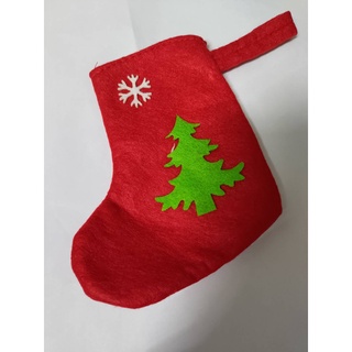 聖誕襪吊飾 - 小聖誕靴 聖誕掛飾 佈置用吊飾 擺飾 12CM*14CM 聖誕襪