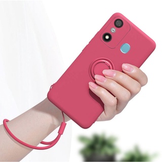 ITEL A27 LTE P17 A27 A27 Pro A551L 外殼矽膠軟 TPU 指環支架外殼