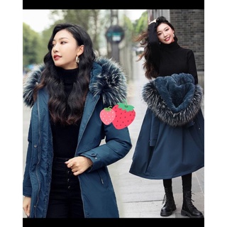冬季長版外套 保暖棉衣棉服 韓版秋冬外套 中長款外套女性羽絨外套 保暖長版外套