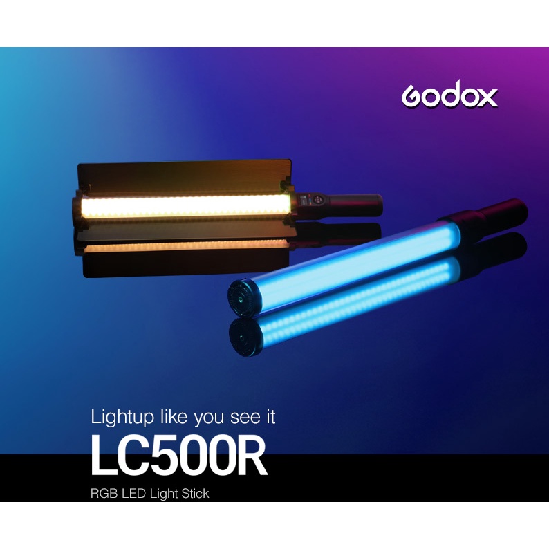 LED-LC500RGB Godox LC500R 可調色 RGB LED美光棒 遙控器另購