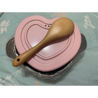 粉紅色心型 湯鍋 不沾鍋 陶瓷鍋 燉鍋 禮盒 愛心 粉紅色 鑄鐵鍋
