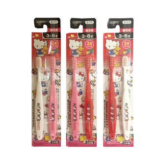 🌸現貨🌸EBISU Hello Kitty 兒童牙刷-2入 (3y~6y) 日本製 幼稚園牙刷 卡通牙刷