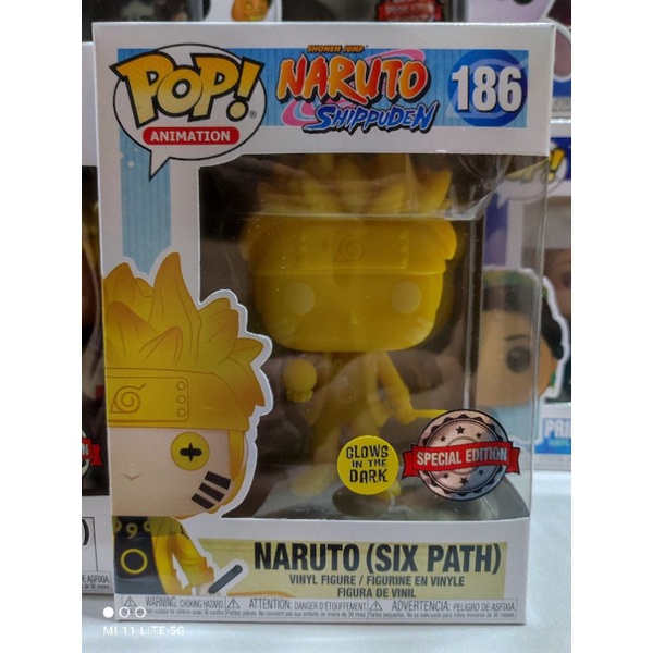 FUNKO POP 正版 186 六道 鳴人 夜光版 火影忍者 動畫 系列