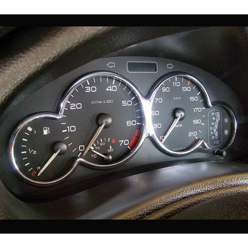 Peugeot 寶獅 206 206CC 1998~2014 改裝 鍍鉻銀 儀表板飾框 儀錶板框飾貼 5.0