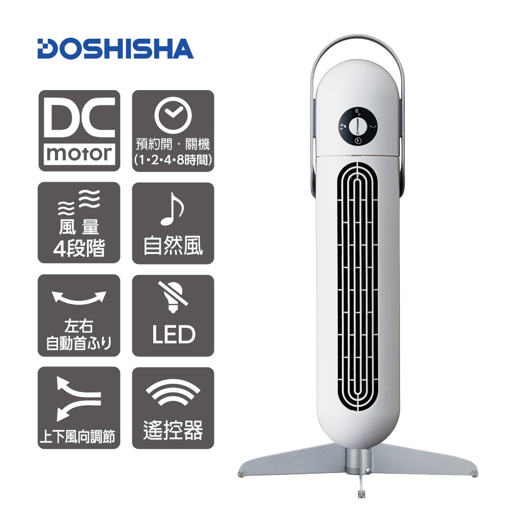 免運+現貨~(全新)日本DOSHISHA 膠囊風扇FTS-801D WH原廠公司貨一年保固