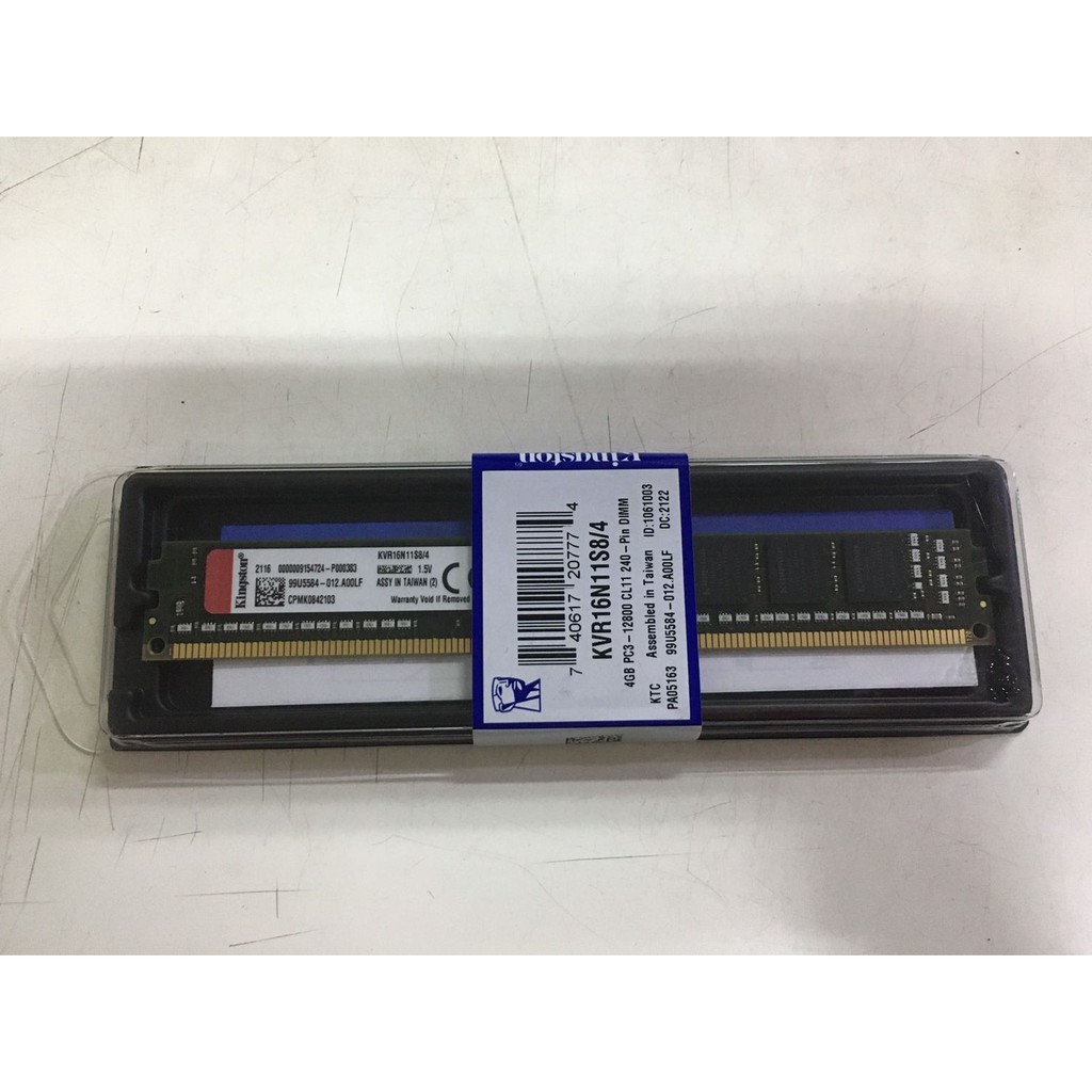 全新金士頓Kingston桌上電腦 窄版 DDR3 1333 / 1600 4GB 終身保固 單面/雙面 記憶體&lt;全新&gt;