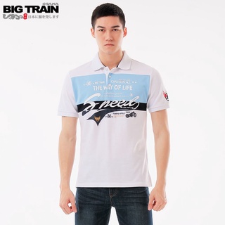 BIG TRAIN 配色休閒POLO衫-白B80684-80