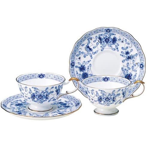 Narumi 9682-7165 Milano Pair Tea Set, Bone China