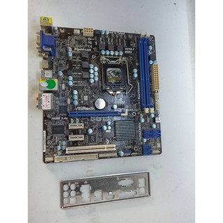 29@ASRocK 華擎 H67M 1155腳位主機板附檔板<二手良品>