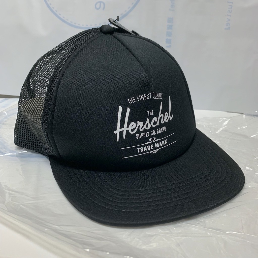 Herschel Whaler Mesh 黑色 時尚 男女 logo 環扣 可調式 帽子 棒球帽 鴨舌帽 網帽 現貨