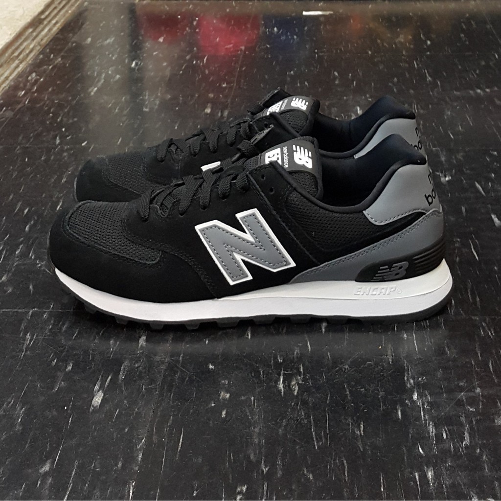 TheOneShop new balance nb 574 ML574CNA 黑色黑白麂皮網布基本款慢跑鞋| 蝦皮購物