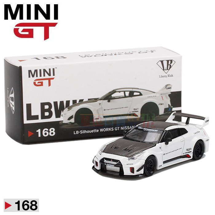 『 單位日貨 』日本正版 MINI GT LBWK NISSAN GT-R 1/64 R35 左駕 LHD 小車 168