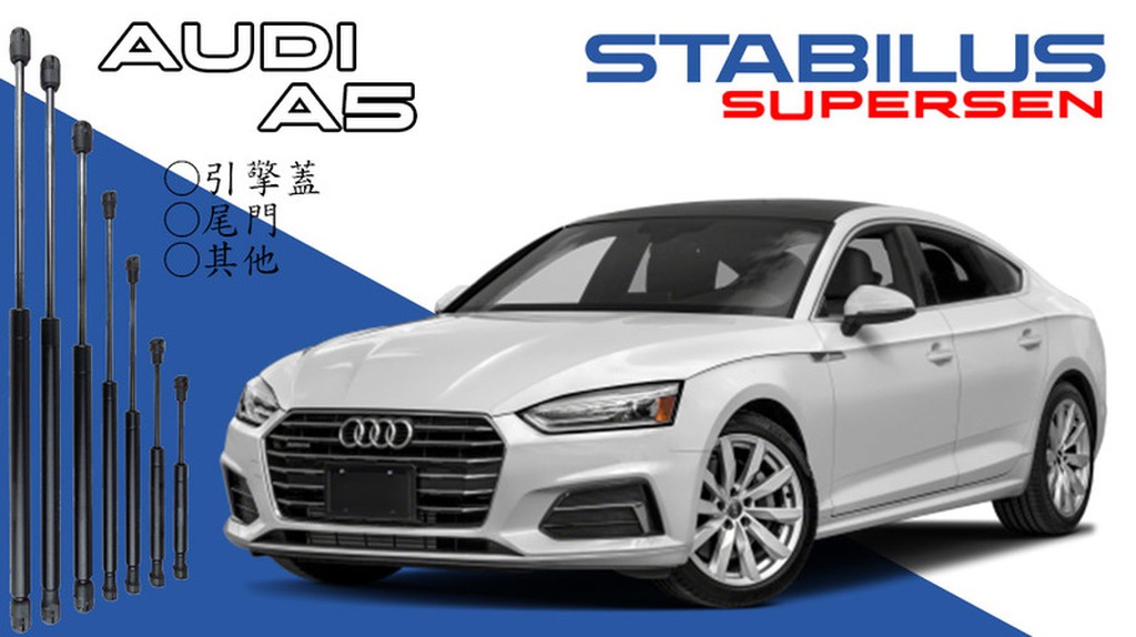 原廠 M2頂桿/撐桿 AUDI A5 各種年分皆有 引擎蓋 尾門 座椅 其他 STABILUS