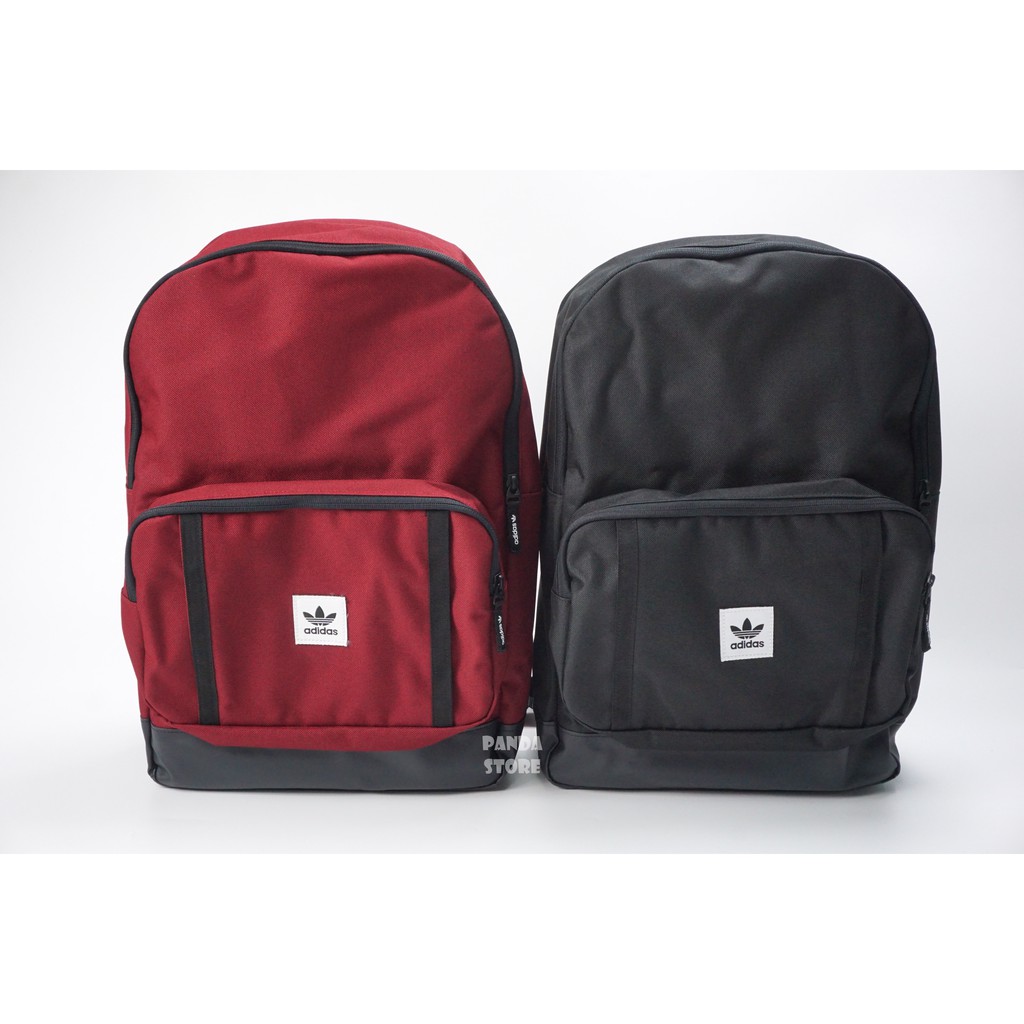 胖達）ADIDAS CLASSIC BACKPACK 三葉草後背包DU6797 黑DV2481 紅男女款| 蝦皮購物