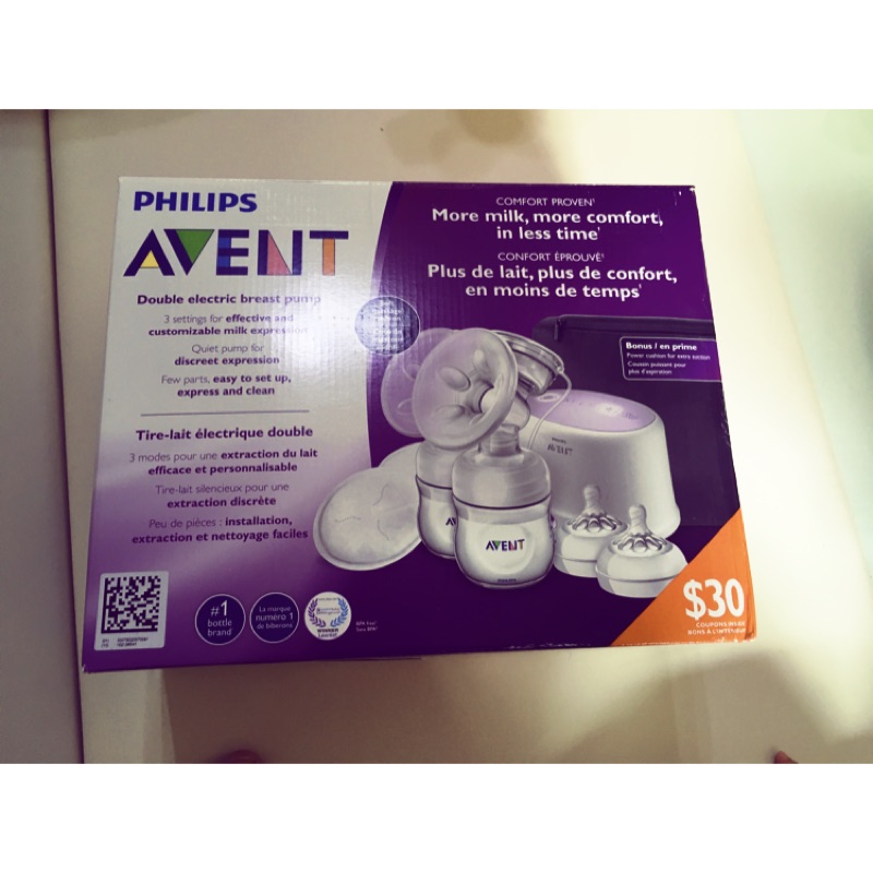 保固中 二手 Philips Avent 新安怡 雙邊電動吸乳器 SCF334/22