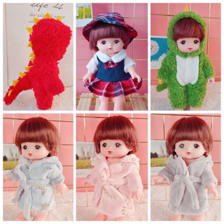 臺灣免運現貨寄出★小美樂衣服 EXO 娃娃衣服 孔龍裝 學院風 浴袍 睡袍