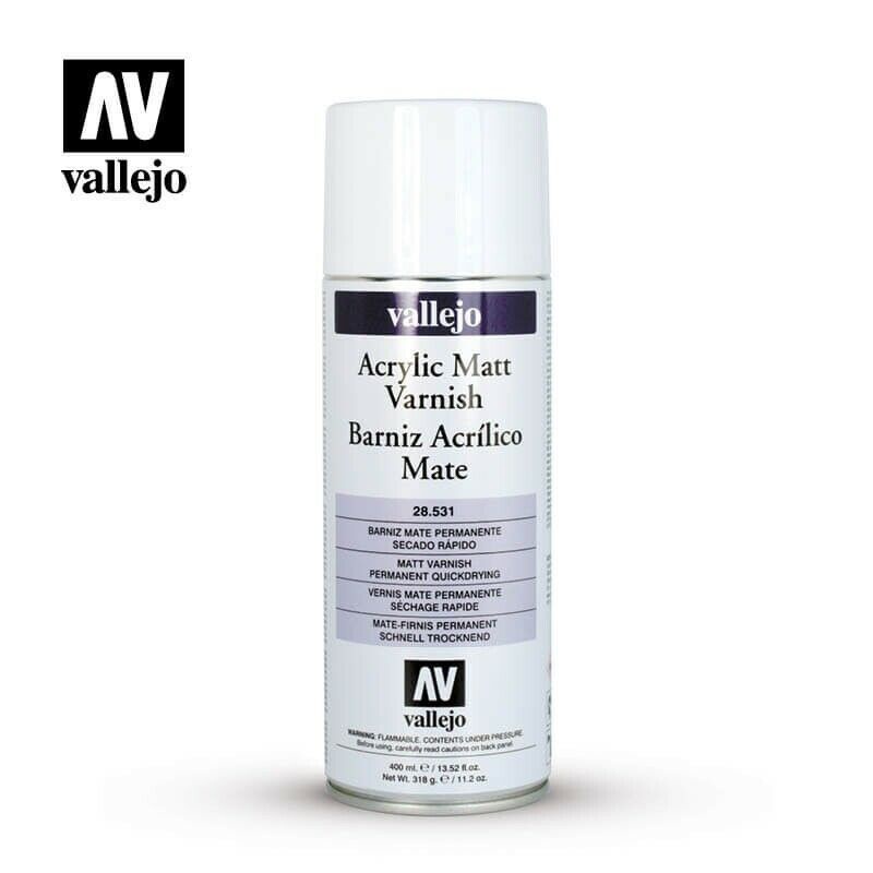 Acrylicos Vallejo 28531 噴罐 消光保護漆 Matt Varnish 400ml 東海模型