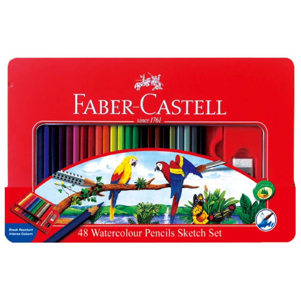 Faber-Castell 輝柏 115939 48色水性色鉛筆系列(附水彩筆)