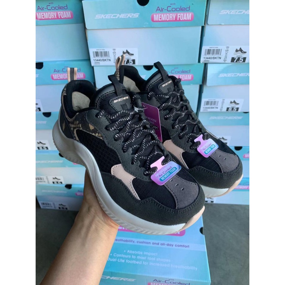 安安精品保證正品 明星款skecher 13440bktn老爹鞋增高鞋底記憶2019最新鞋款增高7 5cm時尚舒適 蝦皮購物