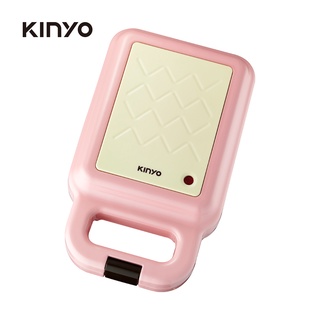 KINYO 馬卡龍2in1可換盤三明治點心機(SWM-2378PI)粉色