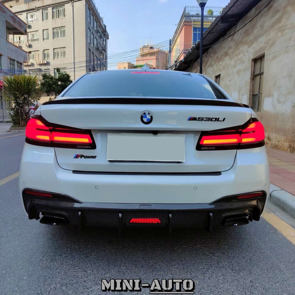 MINI-AUTO☑️ BMW 530i T款 碳纖維後下巴 後下擾流 後中包套件 最新樣式 改裝 G30 LCI 副廠