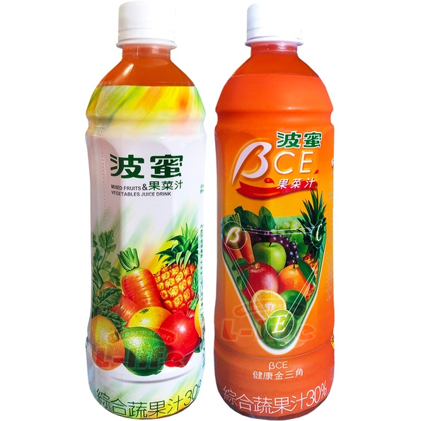 【利來福】波蜜 果菜汁／βCE果菜汁(580mlx4入)｜飲料 瓶裝 果汁 波蜜