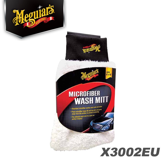 美克拉Meguiars 超細纖維洗車手套X3002EU【麗車坊01601】